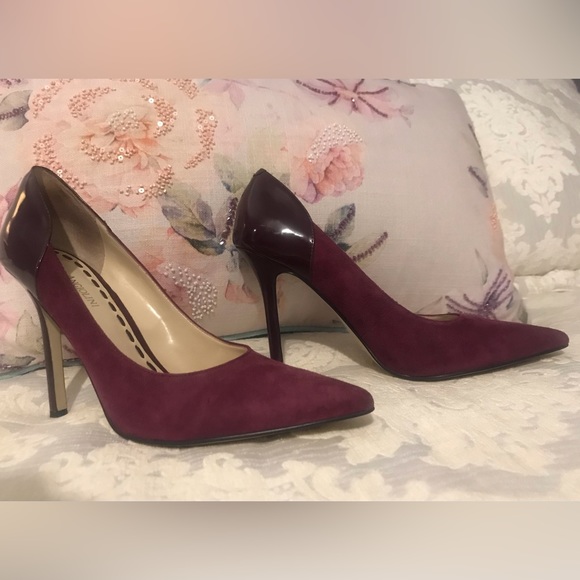 Enzo Angiolini Eacastalia: Purple Suede and patent leather EUC  Worn a few hours - Picture 4 of 12